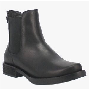 DINGO Fashion Black Women’s Quarry  Pull On Ankle Booties, Size 7.5M